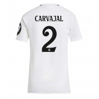 Fotballdrakt Dame Real Madrid Daniel Carvajal #2 Hjemmedrakt 2024-25 Kortermet